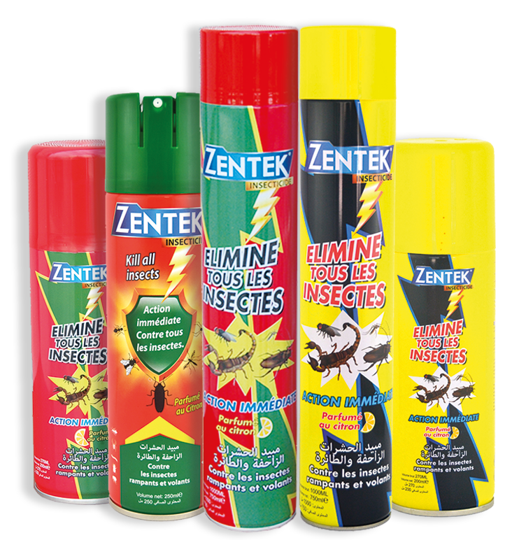 AEROSOL INS 750 ml NET JAUNE ZENTEK