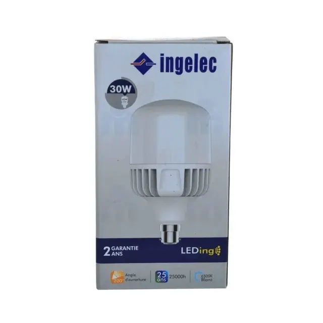 AMPOULE B22 LED 30W BLANC INGELEC