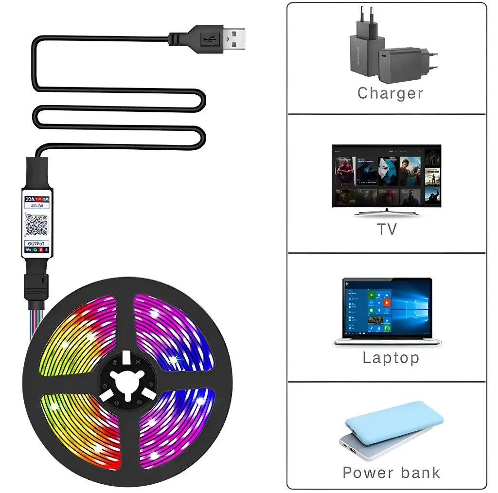 LED 5M USB