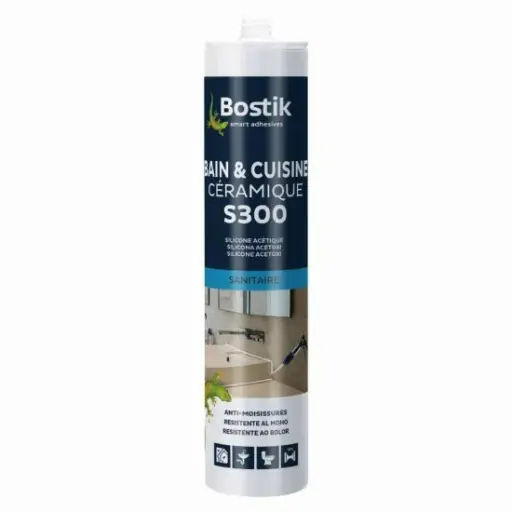 [DROSI001B] SILICONE TRANSPARENT SANITAIRE ET VITRAGE BOSTIK