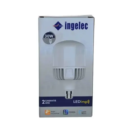 [ELEALB2230BI] AMPOULE B22 LED 30W BLANC INGELEC