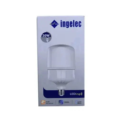 [ELEALE2730BI] AMPOULE E27 LED 30W BLANC INGELEC